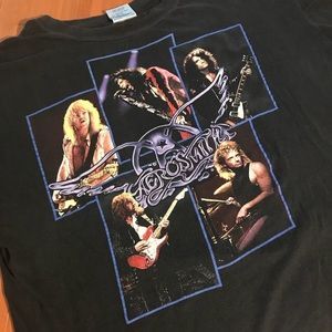 Vintage Aerosmith 1990 Tour Band Tee Shirt